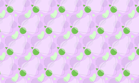 Seamless pattern with pear and leaves on a pink background.