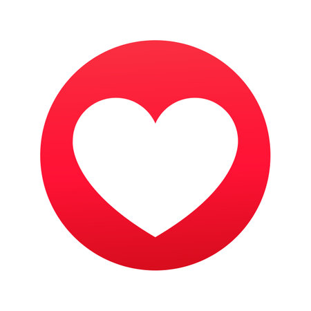 Heart icon. Love symbol. Valentine's day. Flat design style.のイラスト素材