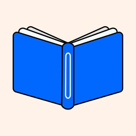 Open book flat icon with long shadow,eps10. Vector illustrationのイラスト素材