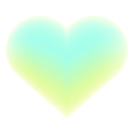 Green heart isolated on white background. Vector illustration. Eps 10.のイラスト素材