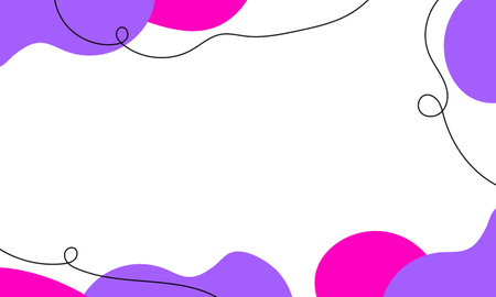 Abstract background with purple, pink and violet liquid shapes and copy spaceのイラスト素材