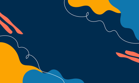 Abstract background in blue and yellow colors. Vector illustration for your design.