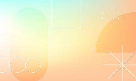 Abstract background with pastel colors and geometric shapes. Vector illustration.