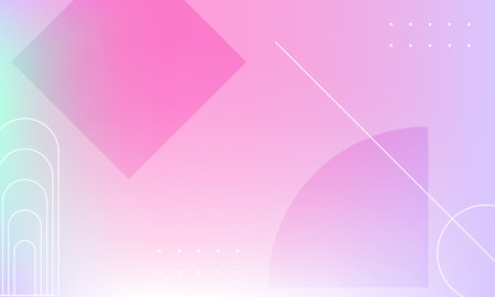 Minimal geometric background. Creative colorful wallpaper. Trendy gradient poster. Vector illustration.のイラスト素材