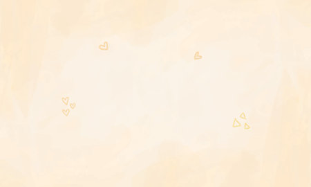 Crumpled paper background with hearts in pastel colors. Vector illustration.のイラスト素材