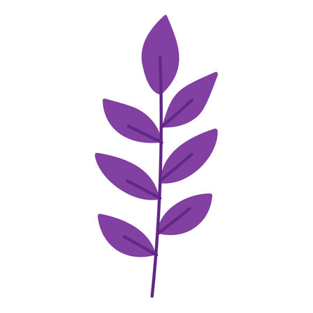 branch with leafs plant icon vector illustration design vector illustration designのイラスト素材