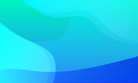 abstract background with smooth lines in blue and green colors, vector illustrationのイラスト素材
