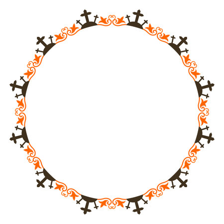 Beautiful round gradient frame. Copy space. Raster clip art.のイラスト素材