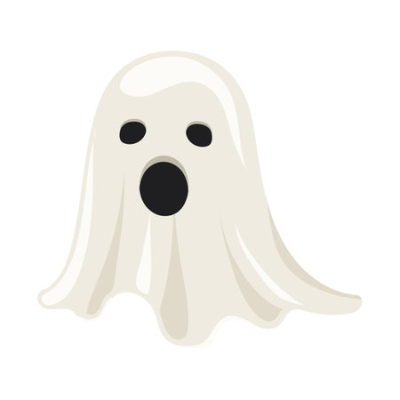 ghost cartoon isolated icon vector illustration design graphic flat style eps 10のイラスト素材