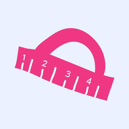 Ruler icon. Measuring tool. Vector illustration in flat styleのイラスト素材