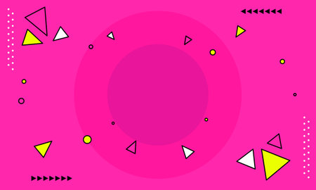 Memphis background. Pop art style 80s-90s. Abstract colorful funky pattern. Vector illustration.のイラスト素材