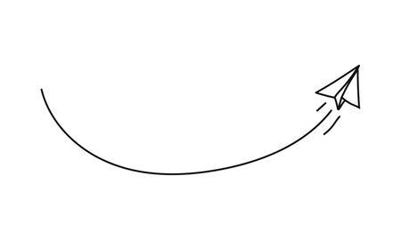 Paper plane with dashed line. Isolated on white background. Vector illustration.のイラスト素材