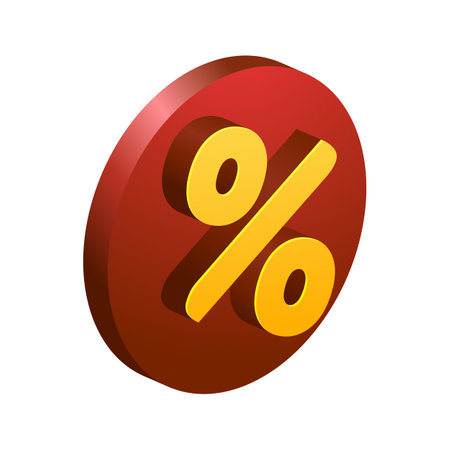 percent icon on white background. Vector illustration. Eps 10 file.のイラスト素材