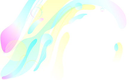 Abstract background with dynamic waves. Vector illustration. Colorful gradient.のイラスト素材