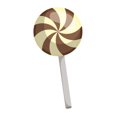 Sweet lollipop icon. Flat illustration of sweet lollipop vector icon for web designのイラスト素材