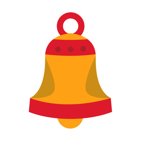 bell icon image vector illustration design  orange and red and yellow colorのイラスト素材