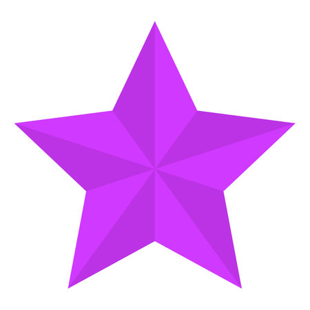 Star flat icon. Vector colorful illustration. Isolated on white background.のイラスト素材