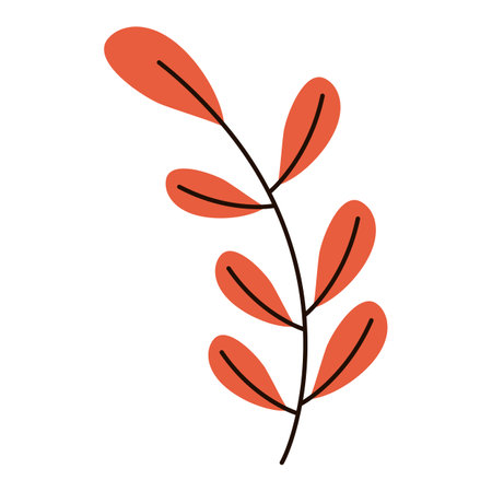 branch with leafs natural icon vector illustration design vector illustration designのイラスト素材