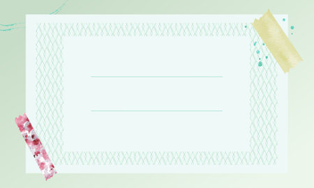 Greeting card template with space for your text. Vector illustration.のイラスト素材