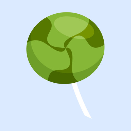 Lollipop icon. Flat illustration of lollipop vector icon for web designのイラスト素材