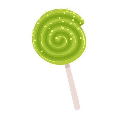 Colorful lollipop icon in cartoon style on a white backgroundのイラスト素材