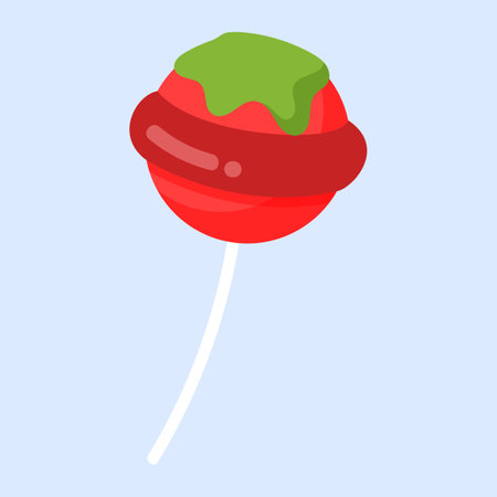 Candy lollipop icon. Flat illustration of candy lollipop icon for webのイラスト素材