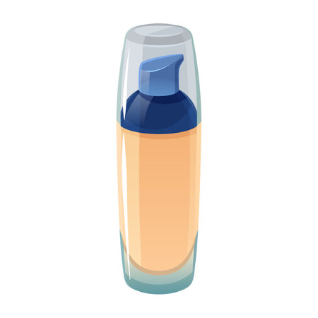 Cosmetic bottle icon. Cartoon of cosmetic bottle vector icon for web design isolated on white backgroundのイラスト素材