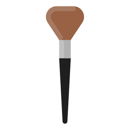 Makeup brush icon. Flat illustration of makeup brush icon for web designのイラスト素材