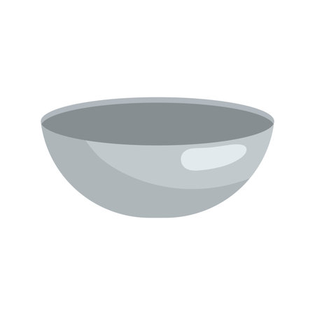 bowl icon over white background. colorful design.  vector illustratonのイラスト素材