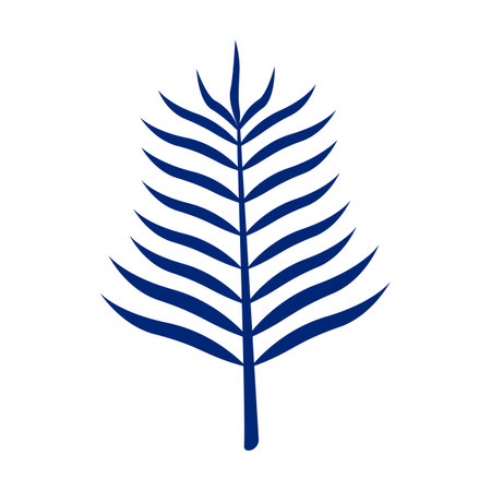 tropical leaf icon over white background vector illustration graphic design vector illustrationのイラスト素材
