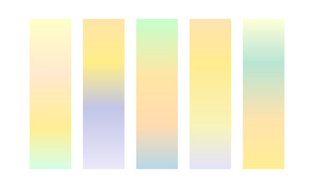 Set of pastel gradient gradients. Vector illustration for your design