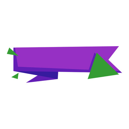 banner ribbon icon image vector illustration design  purple and blue colorのイラスト素材