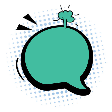 Comic speech bubble icon in comics style on a white background.のイラスト素材