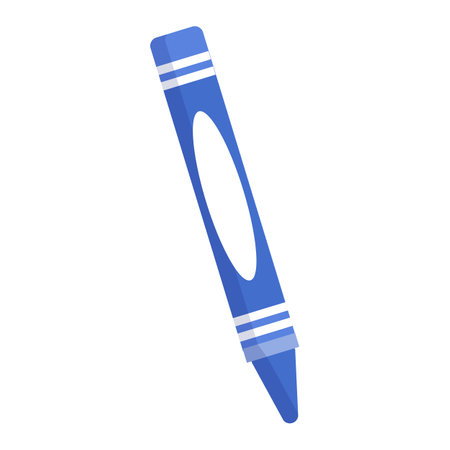 Blue pen icon. Flat illustration of blue pen icon for web designのイラスト素材