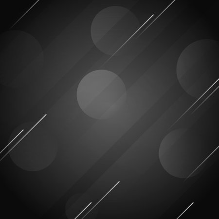 Abstract black background with circles and lines. Vector illustration. Eps 10