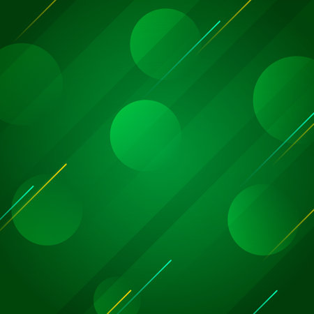 Abstract green background with circles and lines. Vector illustration. Eps 10のイラスト素材