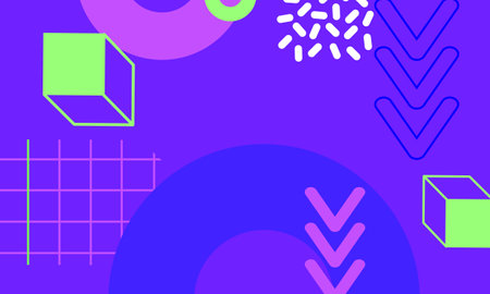Geometric seamless pattern in memphis style. Minimalistic background. Vector illustration.