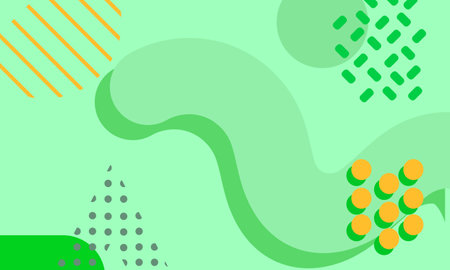 Abstract background in green and yellow colors. Vector illustration for your design.のイラスト素材