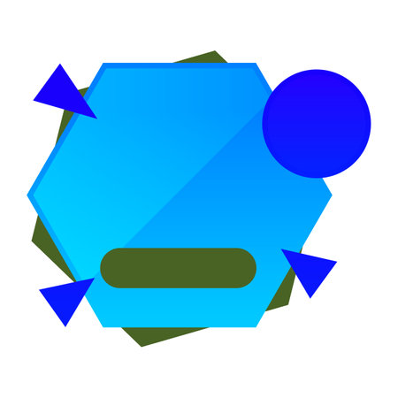 Flat design style modern vector illustration concept of blue and green arrows pointing to the right.のイラスト素材