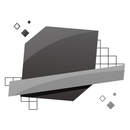 Abstract geometric background. Vector illustration. Black and white graphic design.のイラスト素材