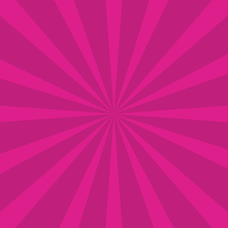 Pink rays background. Sunburst vector illustration. Radial, radiating lines.のイラスト素材