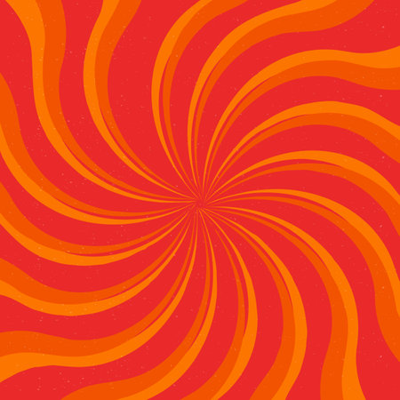 abstract background with swirls in orange and red colors, vector illustrationのイラスト素材