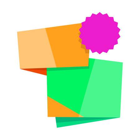 Sticky note icon. Flat illustration of sticky note icon for web designのイラスト素材