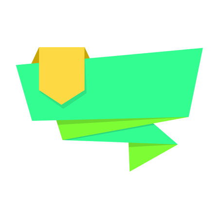 Blank ribbon icon. Flat illustration of blank ribbon vector icon for webのイラスト素材