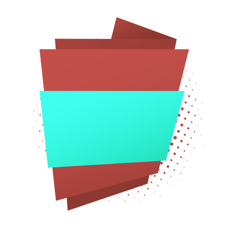 Colorful origami speech bubble. Vector illustration. Eps 10.のイラスト素材