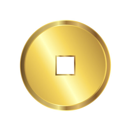 Gold switch icon. Flat illustration of gold switch icon for web designのイラスト素材