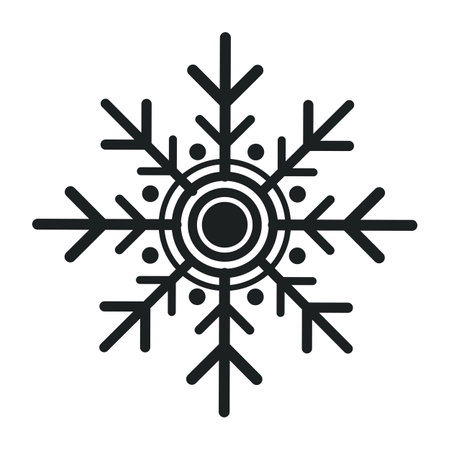Snowflake icon. Flat illustration of snowflake icon for web designのイラスト素材