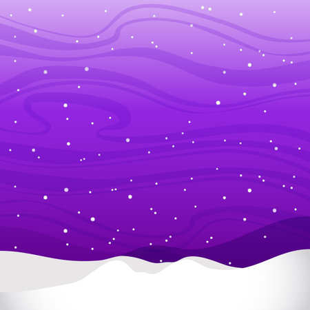 Winter background with snowflakes and space for text. Vector illustration.のイラスト素材