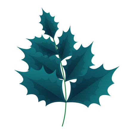leafs christmas decoration icon vector illustration design vector illustration graphic designのイラスト素材