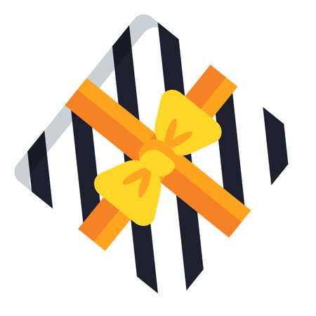 Gift icon. Flat illustration of gift vector icon for web designのイラスト素材